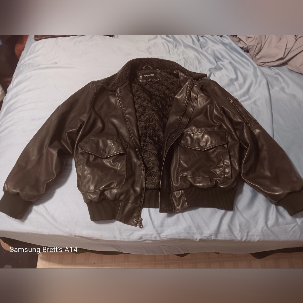 Faux leather London Fog Jacket